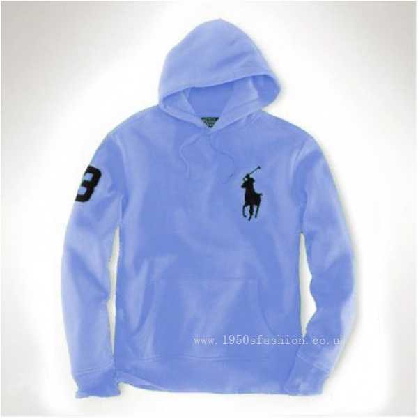 Ralph Lauren Polo Skyblue Big Pony Rugby(Cheap,Lolita,Clearance ,Family fitted )